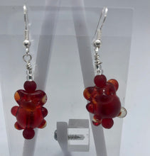 Load image into Gallery viewer, Gummy Bears- Lampwork Glass Bead Earrings
