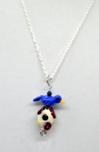 Load image into Gallery viewer, Lampwork Glass Bead Pendant - A Bird and his House