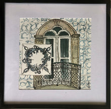 Load image into Gallery viewer, Door and tiles of Portugal - Watercolour

