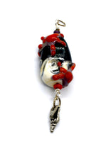 Load image into Gallery viewer, Lampwork Glass Ocean bead pendant
