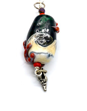 Load image into Gallery viewer, Lampwork Glass Ocean bead pendant
