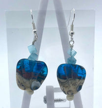 Load image into Gallery viewer, Ocean Lampwork Glass Bead Earrings
