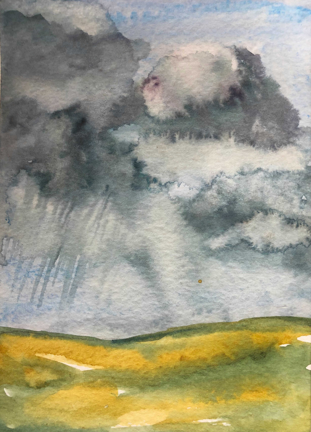Stormy Sky Watercolour Card
