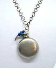 Load image into Gallery viewer, Antique Pocket watch necklace with resin
