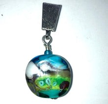 Load image into Gallery viewer, Landscape glass bead pendant
